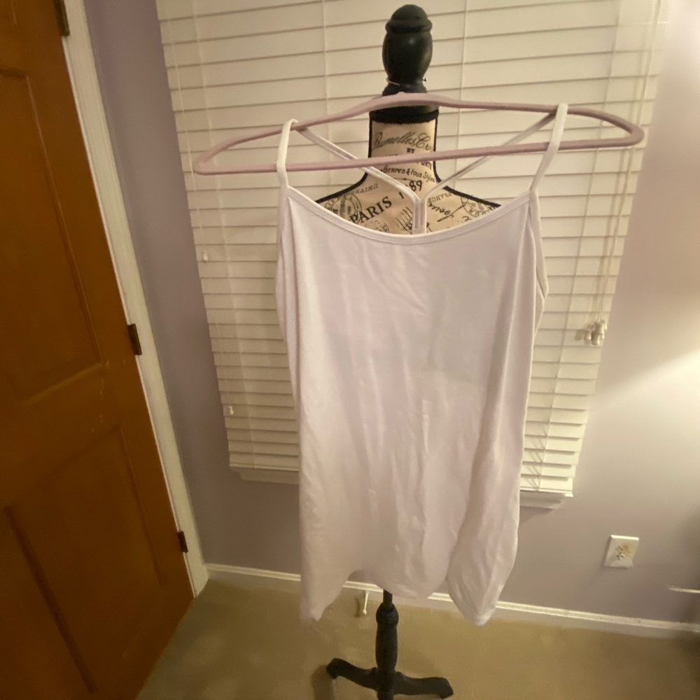 Lululemon Athletica White Sleeveless Top